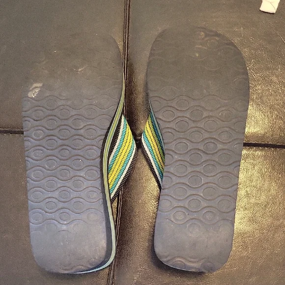 Reef Black and Blue Platform Sandals - Picture 3 of 4